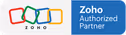 The official Authorized Zoho Partner Badge to indicate Caret Growth Strategies is a certified Zoho Partner.